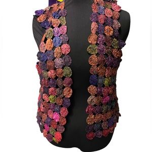Vintage yo yo vest handmade one size fists‎ most unique!